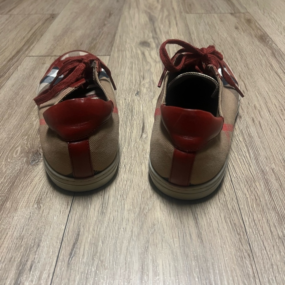 Burberry Red and Brown Sneakers - Picture 3 of 7